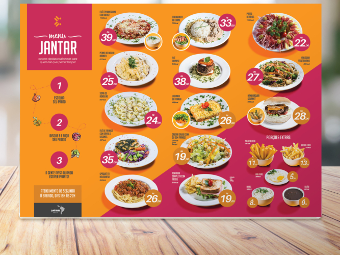 Stand Mock up Menu frame card or Noticeboard on blurred background interior view inside reception hotel or modern hallway for design key visual layout.